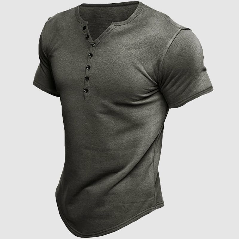 Albertico® | Alexander Heliot Boss Henley T-Shirt - Image 5