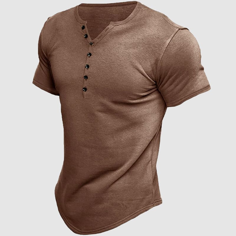 Albertico® | Alexander Heliot Boss Henley T-Shirt - Image 6