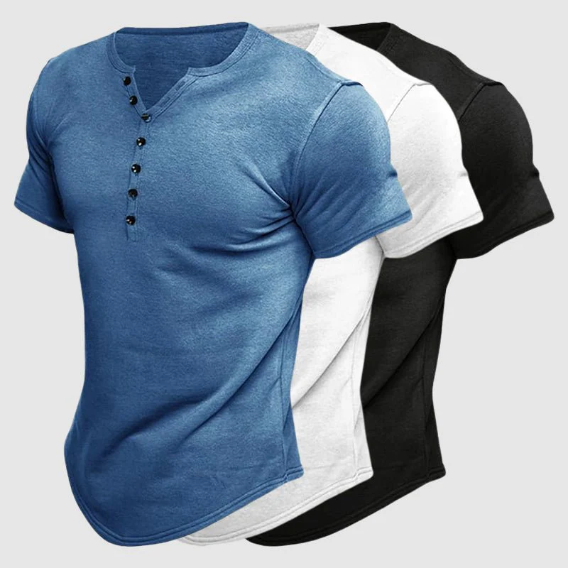 Albertico® | Alexander Heliot Boss Henley T-Shirt - Image 7