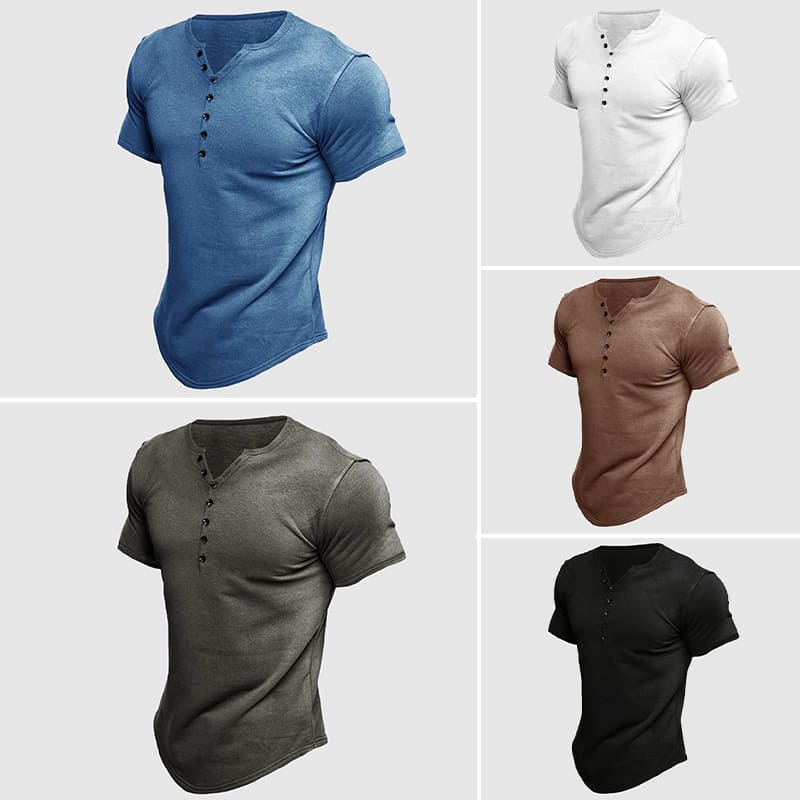 Albertico® | Alexander Heliot Boss Henley T-Shirt - Image 8