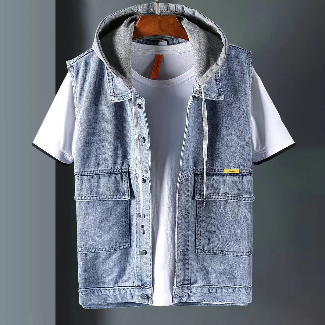 Alberto® | Denim hooded vest - Image 4