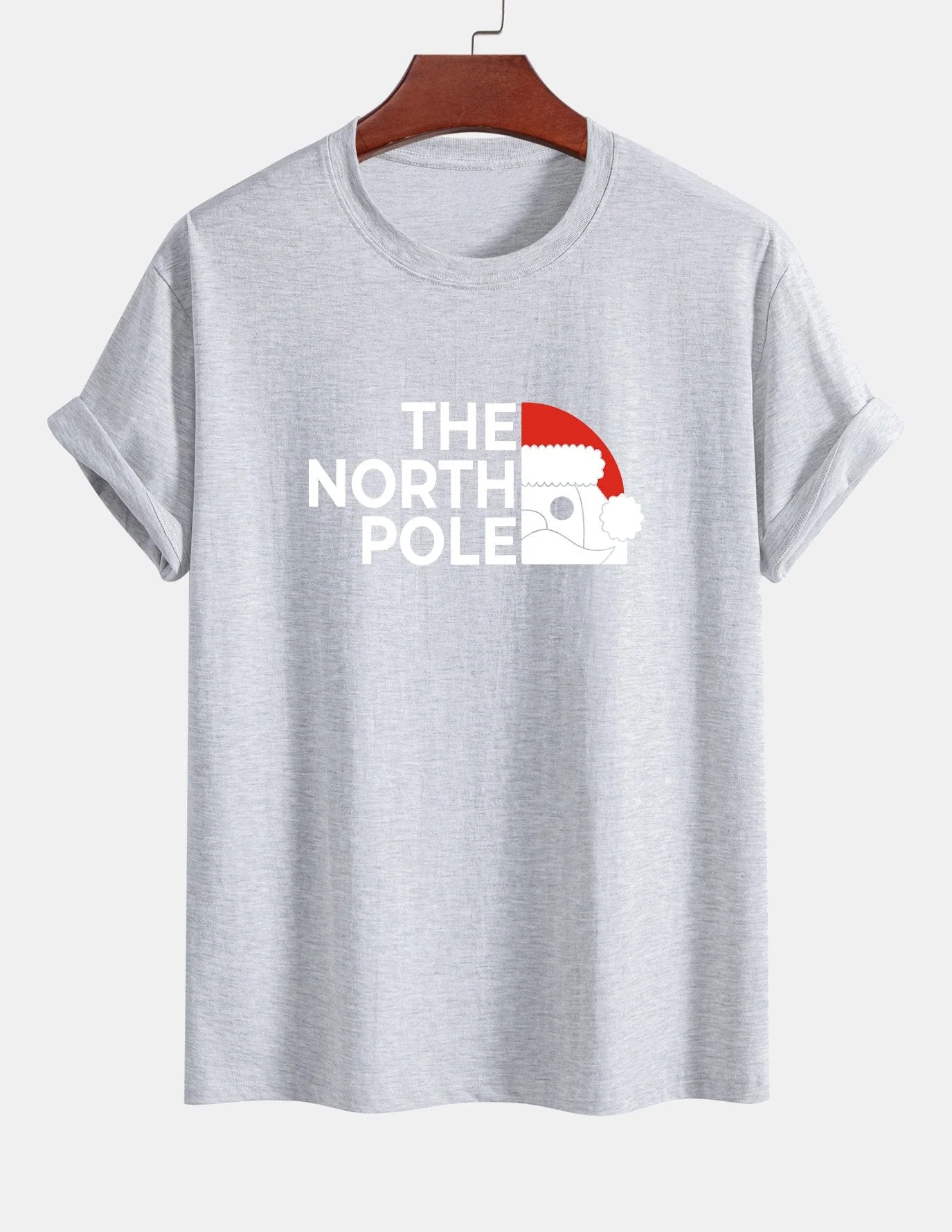 Alberto® | Santa Claus Slogan Print Cotton T-Shirt - Image 12