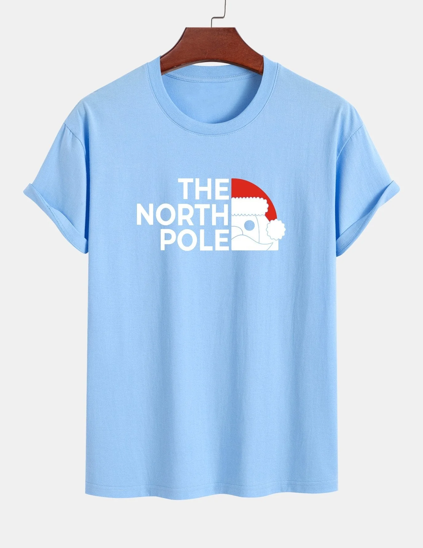 Alberto® | Santa Claus Slogan Print Cotton T-Shirt - Image 14