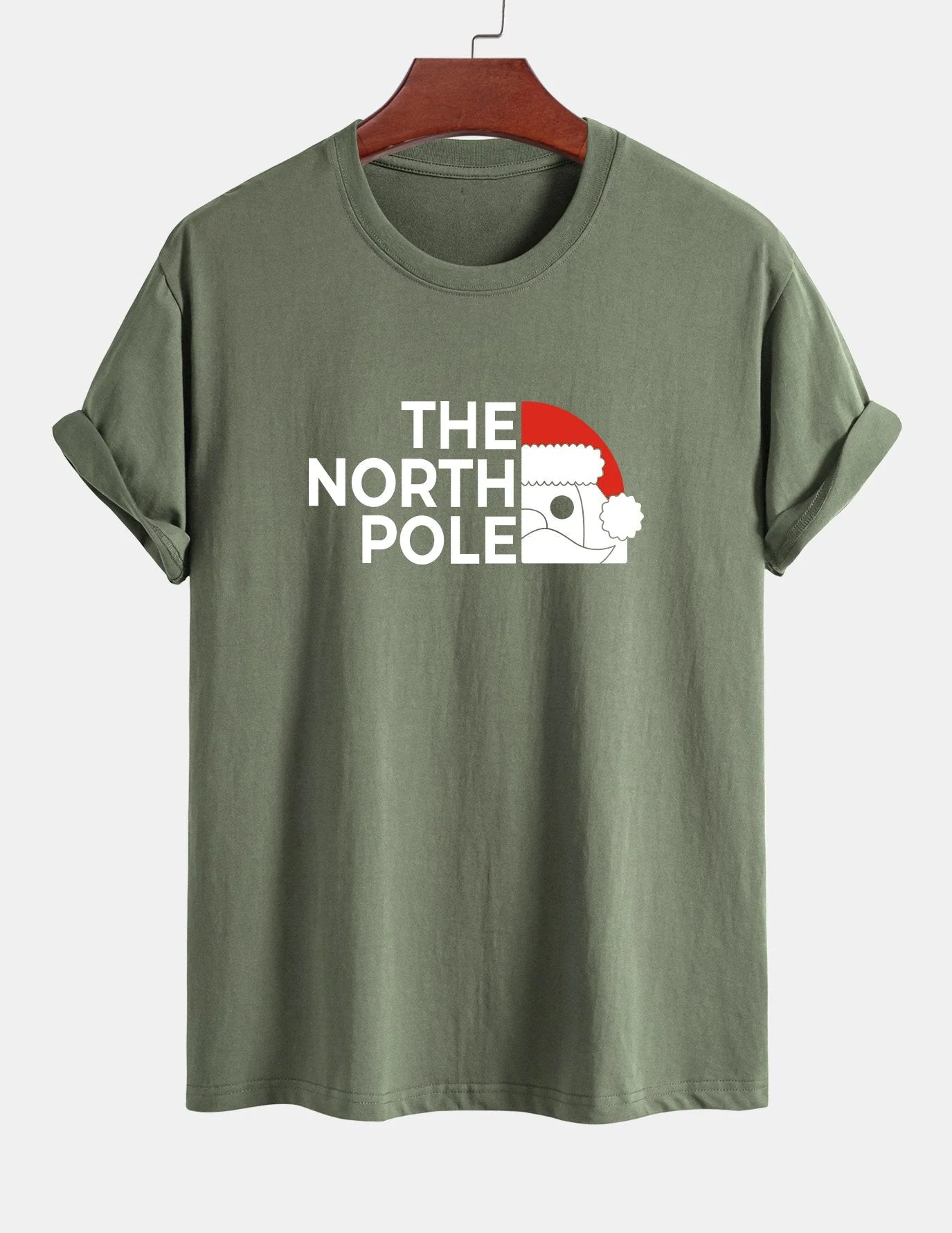 Alberto® | Santa Claus Slogan Print Cotton T-Shirt - Image 15