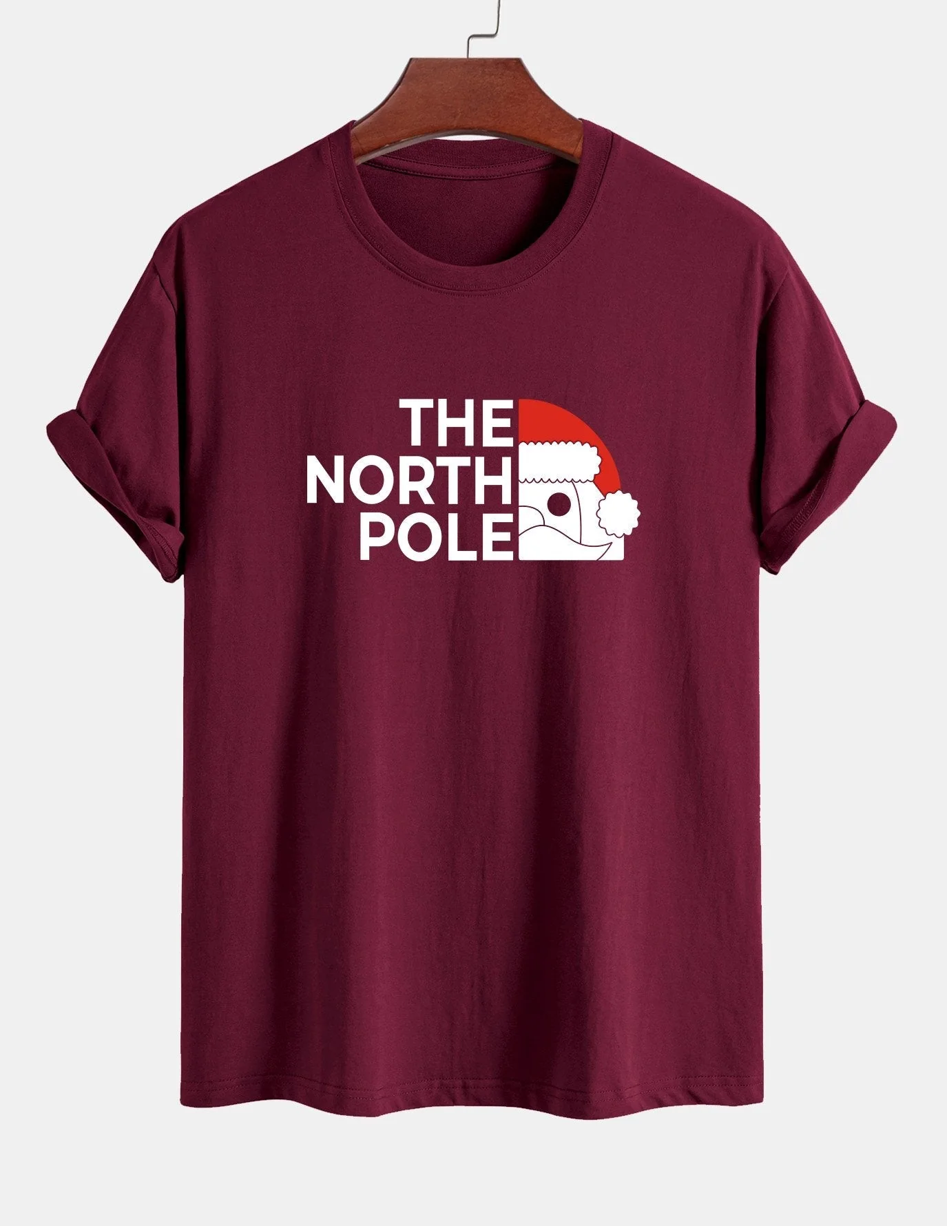 Alberto® | Santa Claus Slogan Print Cotton T-Shirt - Image 2