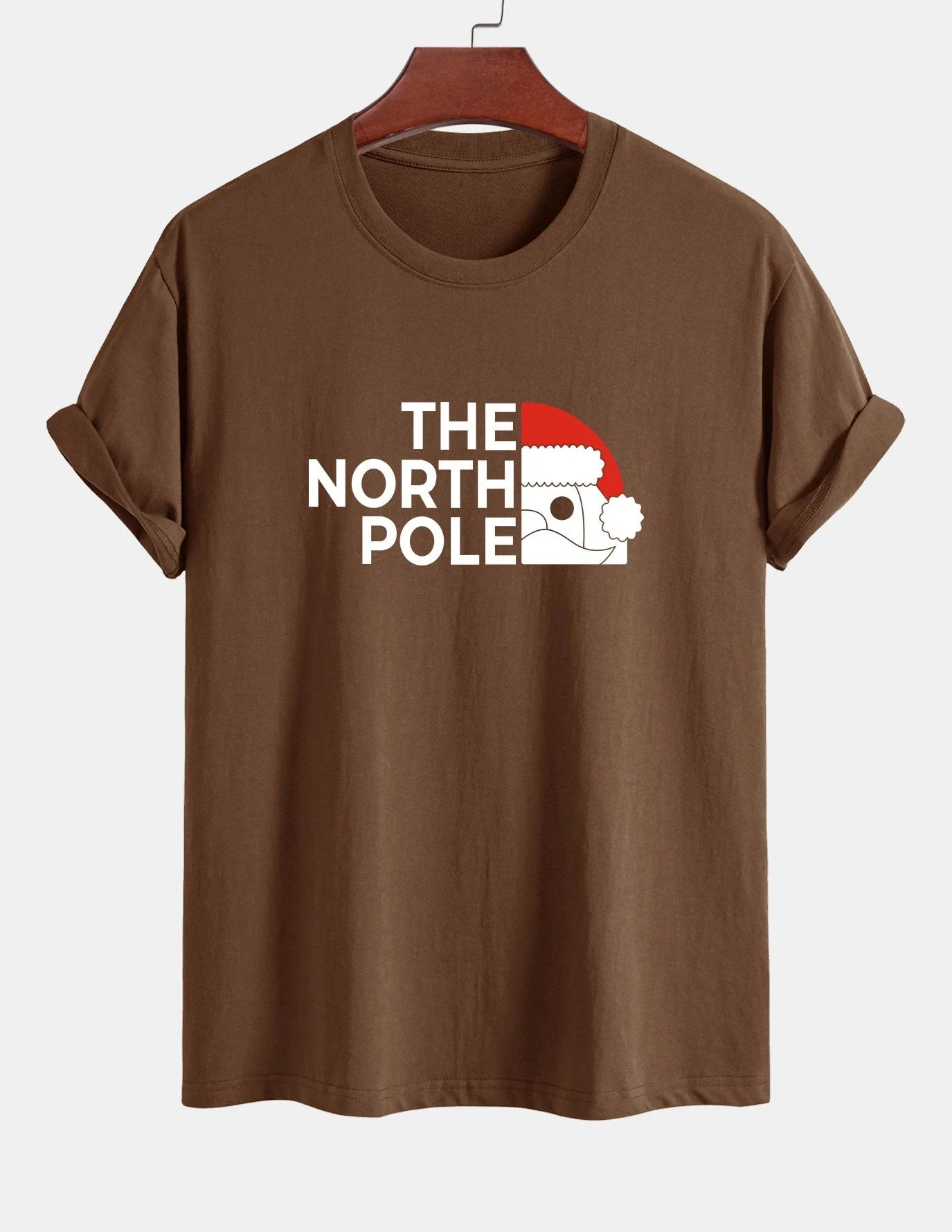 Alberto® | Santa Claus Slogan Print Cotton T-Shirt - Image 3