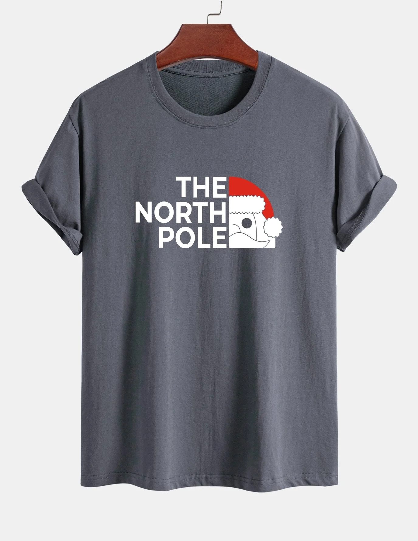 Alberto® | Santa Claus Slogan Print Cotton T-Shirt - Image 6