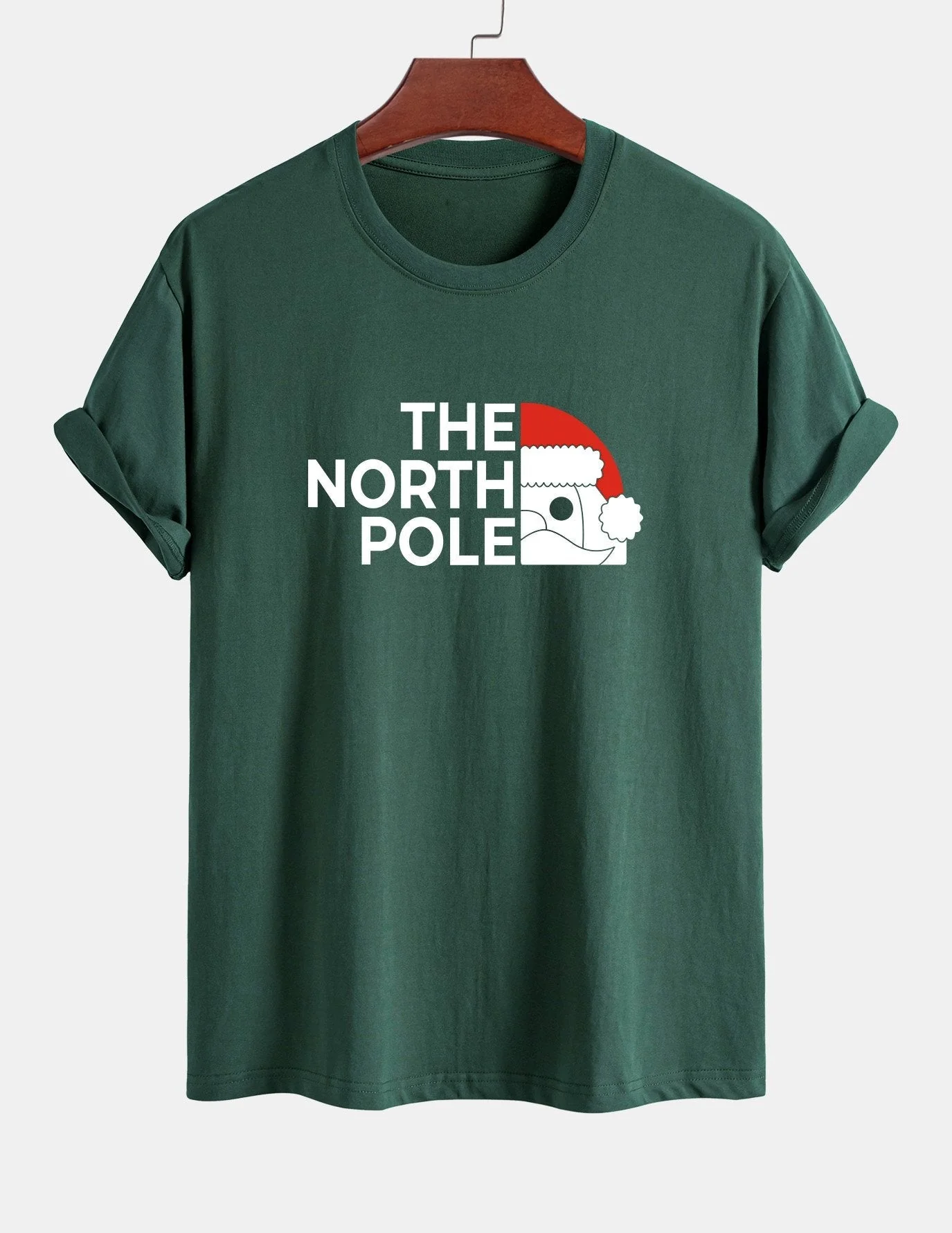 Alberto® | Santa Claus Slogan Print Cotton T-Shirt - Image 7
