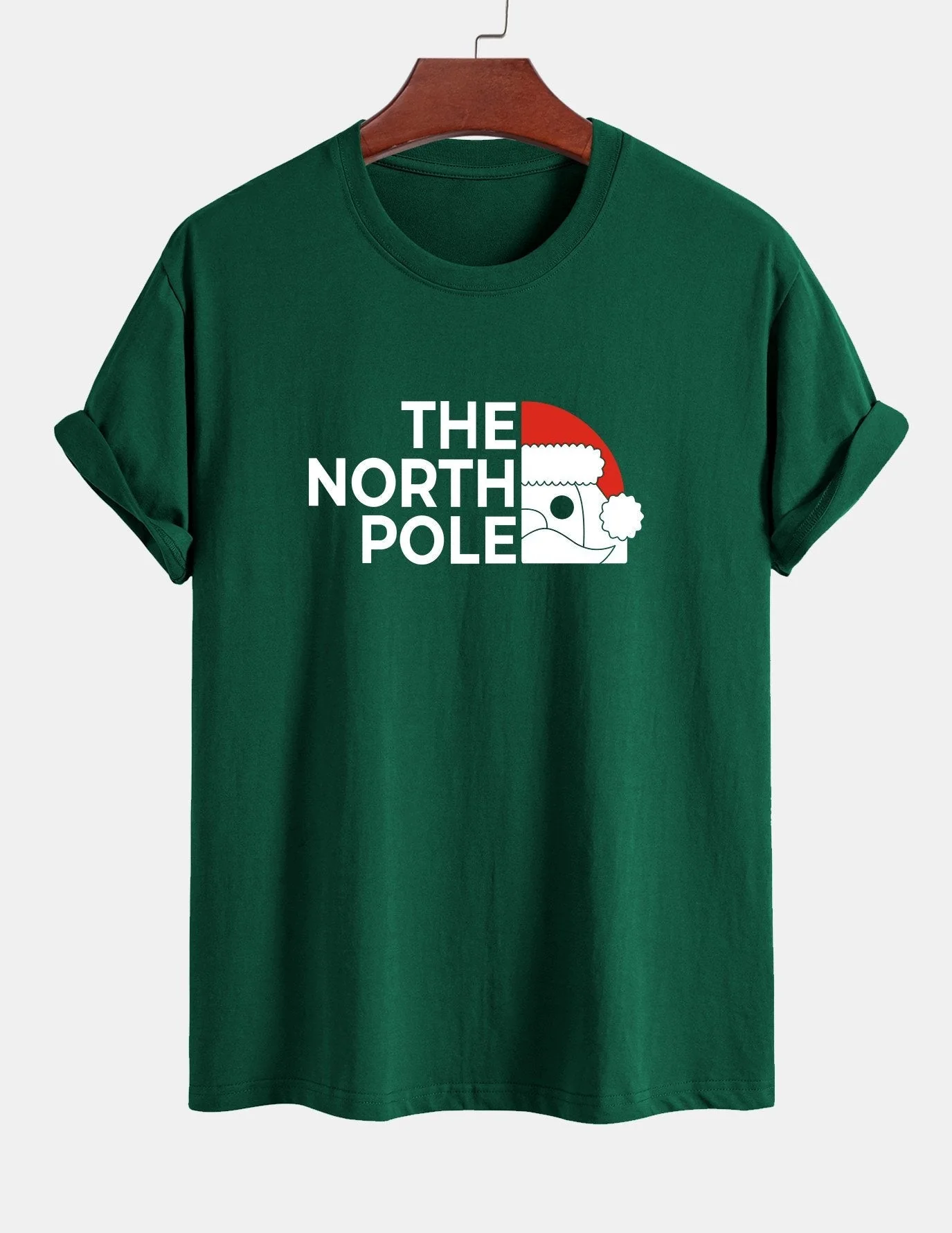 Alberto® | Santa Claus Slogan Print Cotton T-Shirt - Image 8