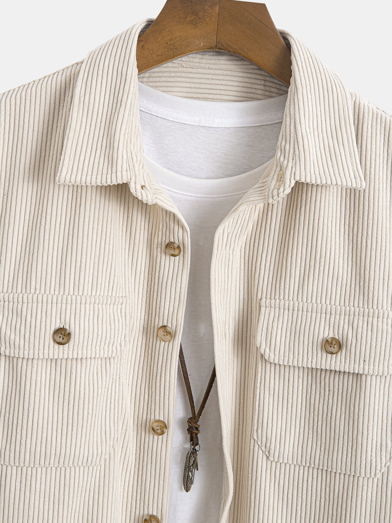 Albie® | Double Pocket Corduroy Shirt - Image 11