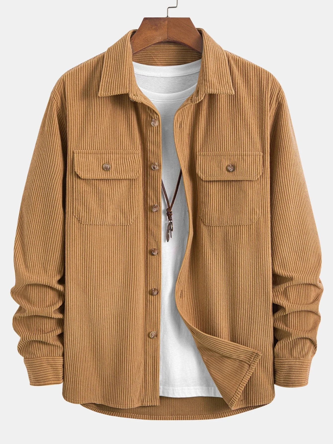 Albie® | Double Pocket Corduroy Shirt - Image 3