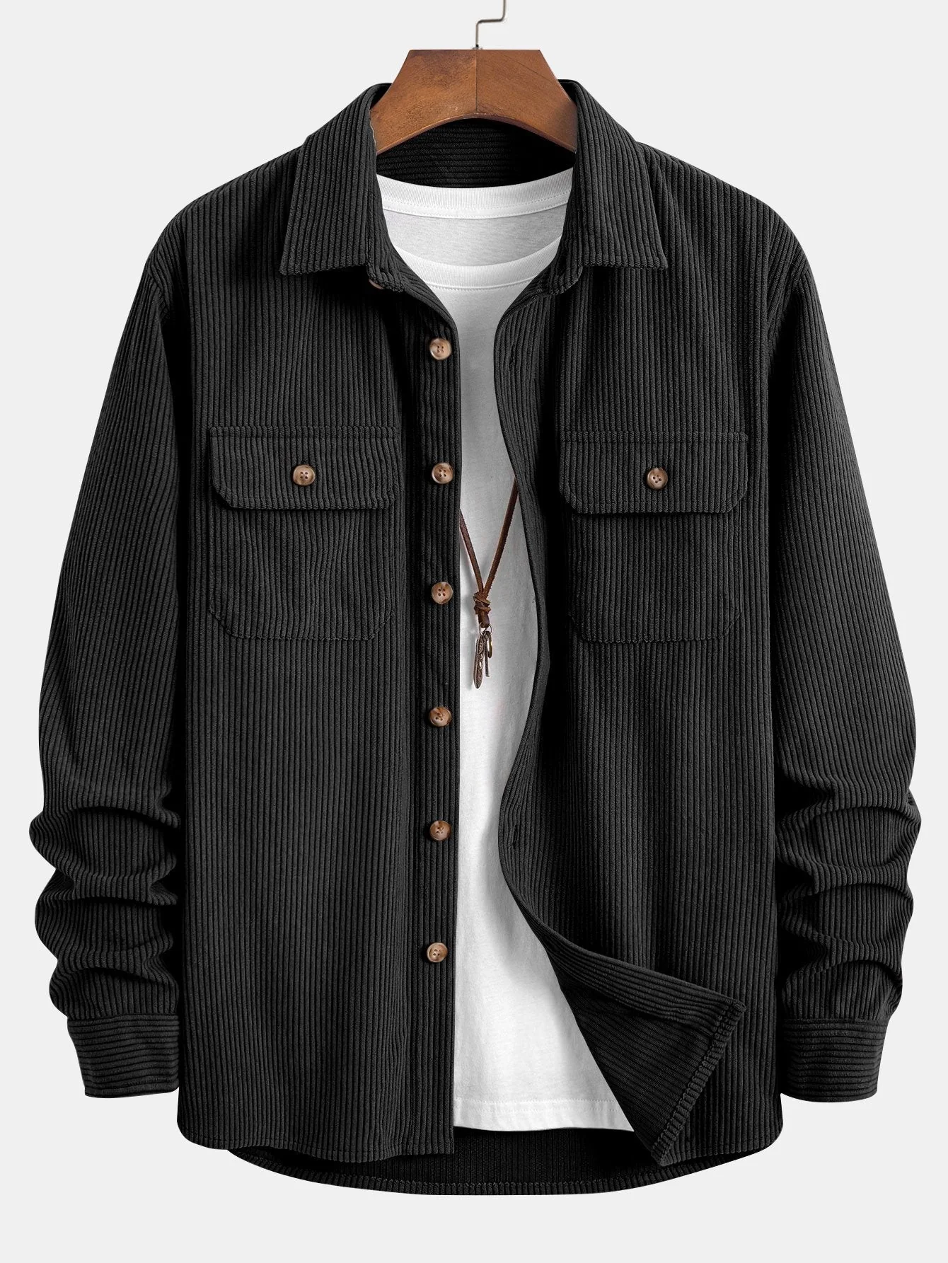 Albie® | Double Pocket Corduroy Shirt - Image 5