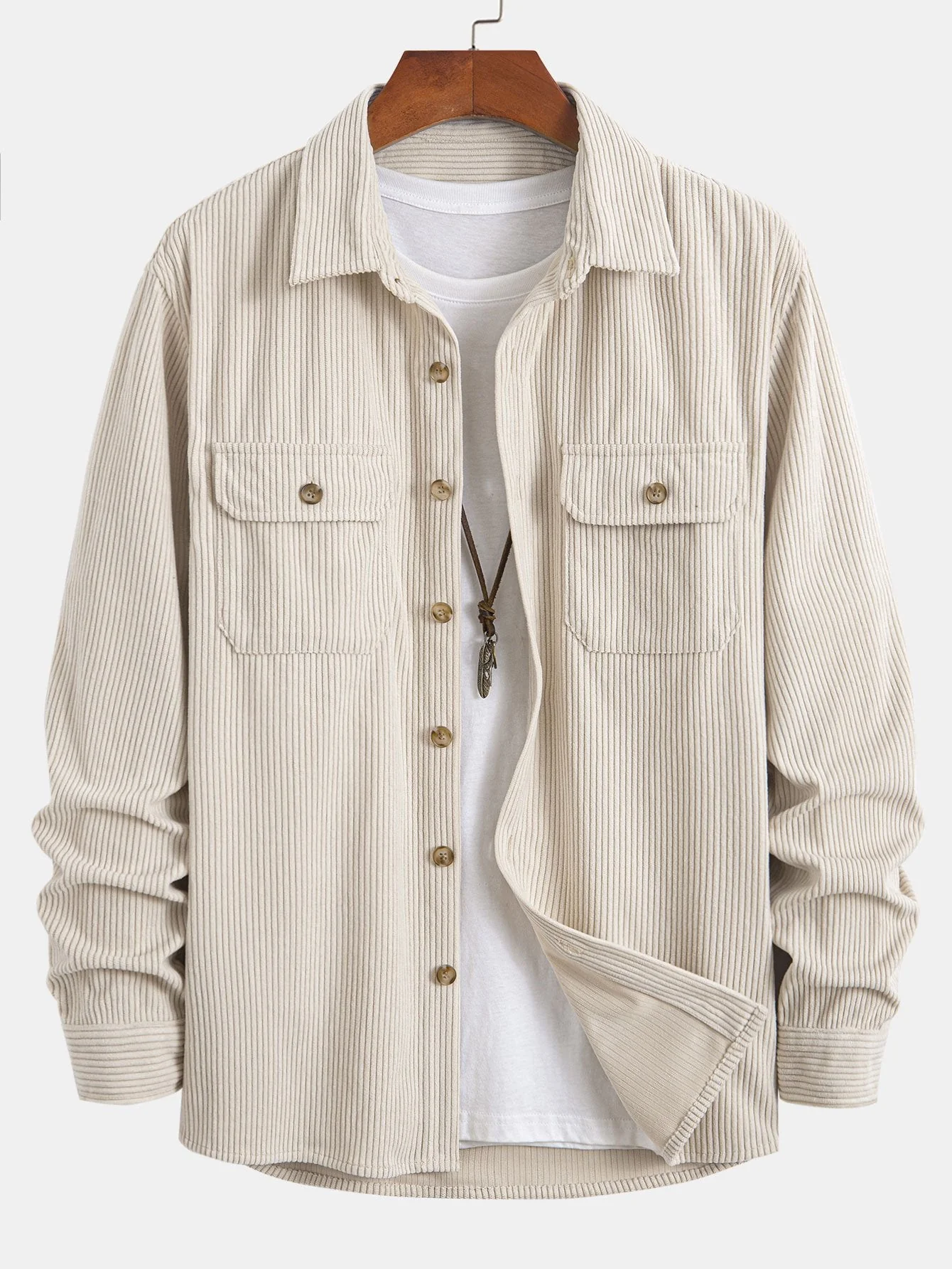 Albie® | Double Pocket Corduroy Shirt - Image 9