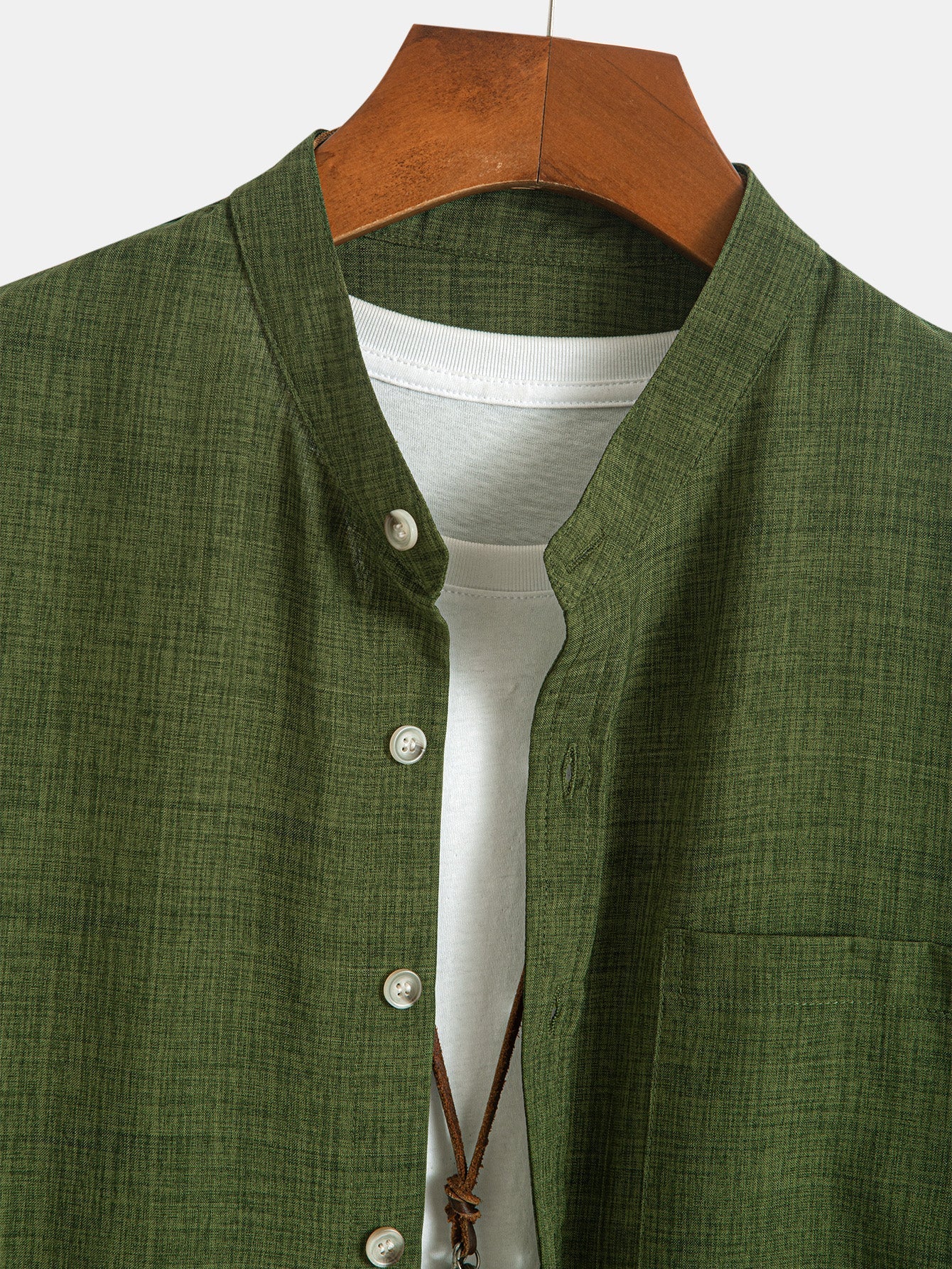 Alboin® | Long Sleeve Stand Collar Shirt - Image 8
