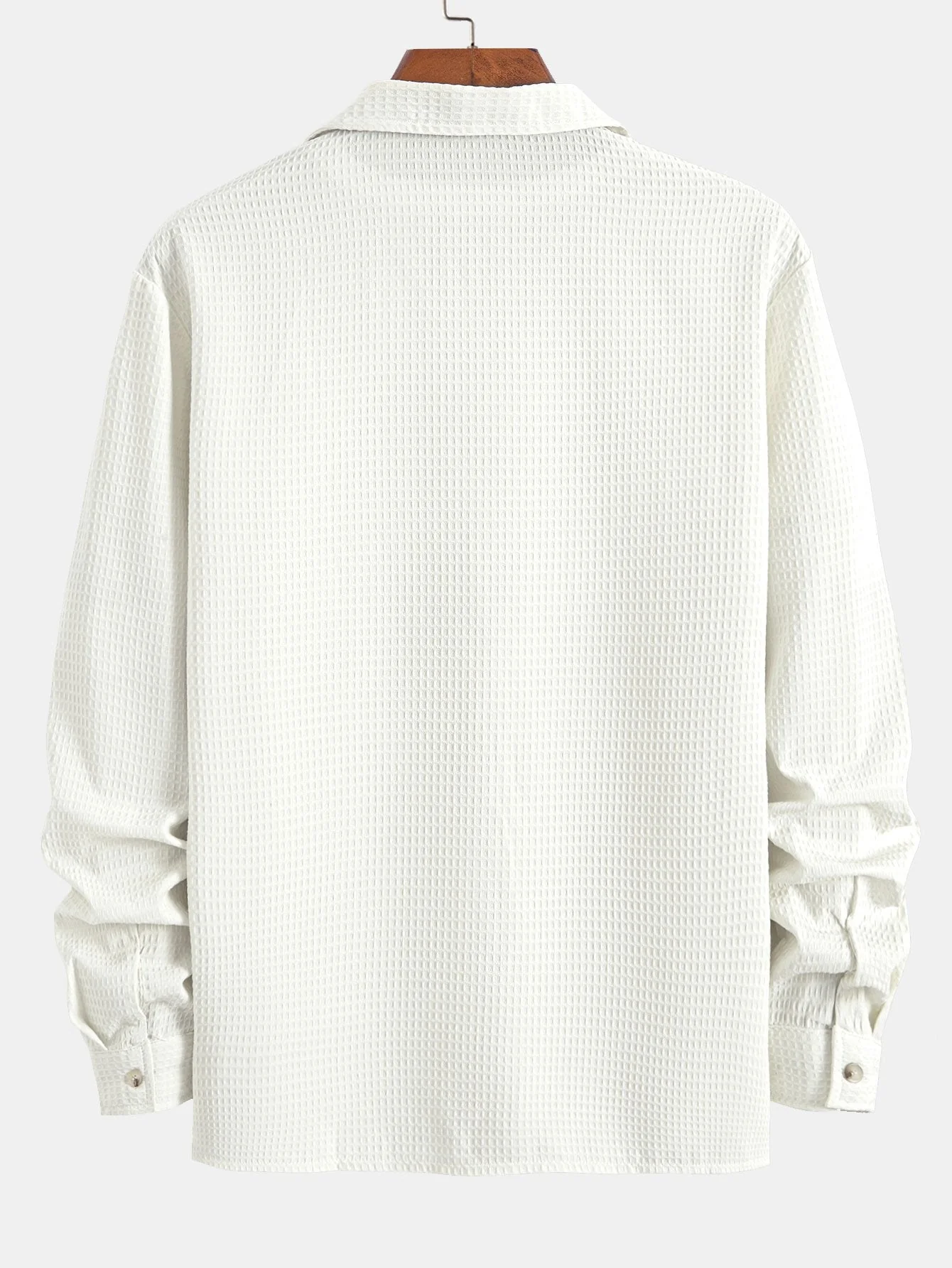 Alcidas® | Long Sleeve Waffle Cuban Collar Shirt - Image 6