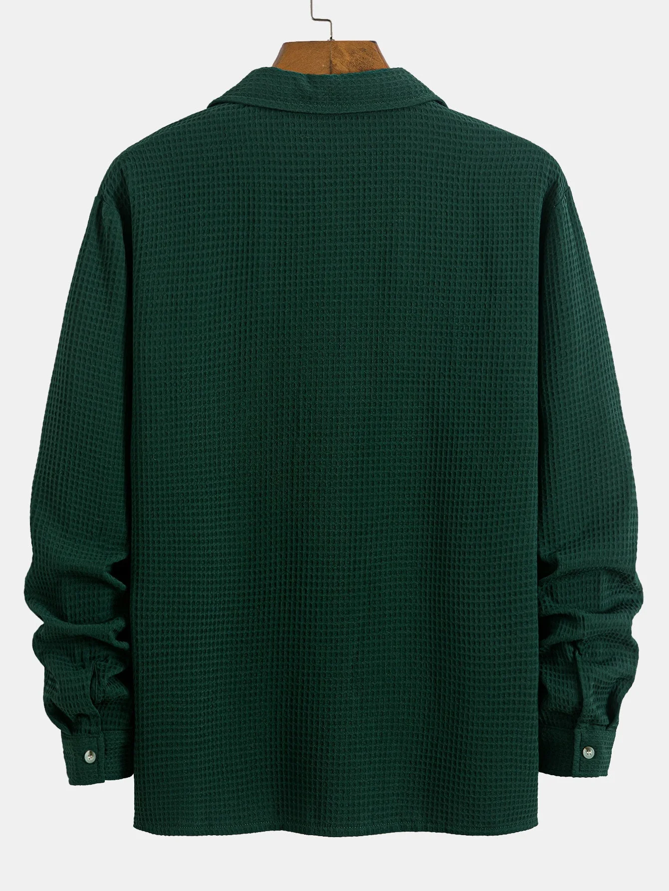 Alcidas® | Long Sleeve Waffle Cuban Collar Shirt - Image 7