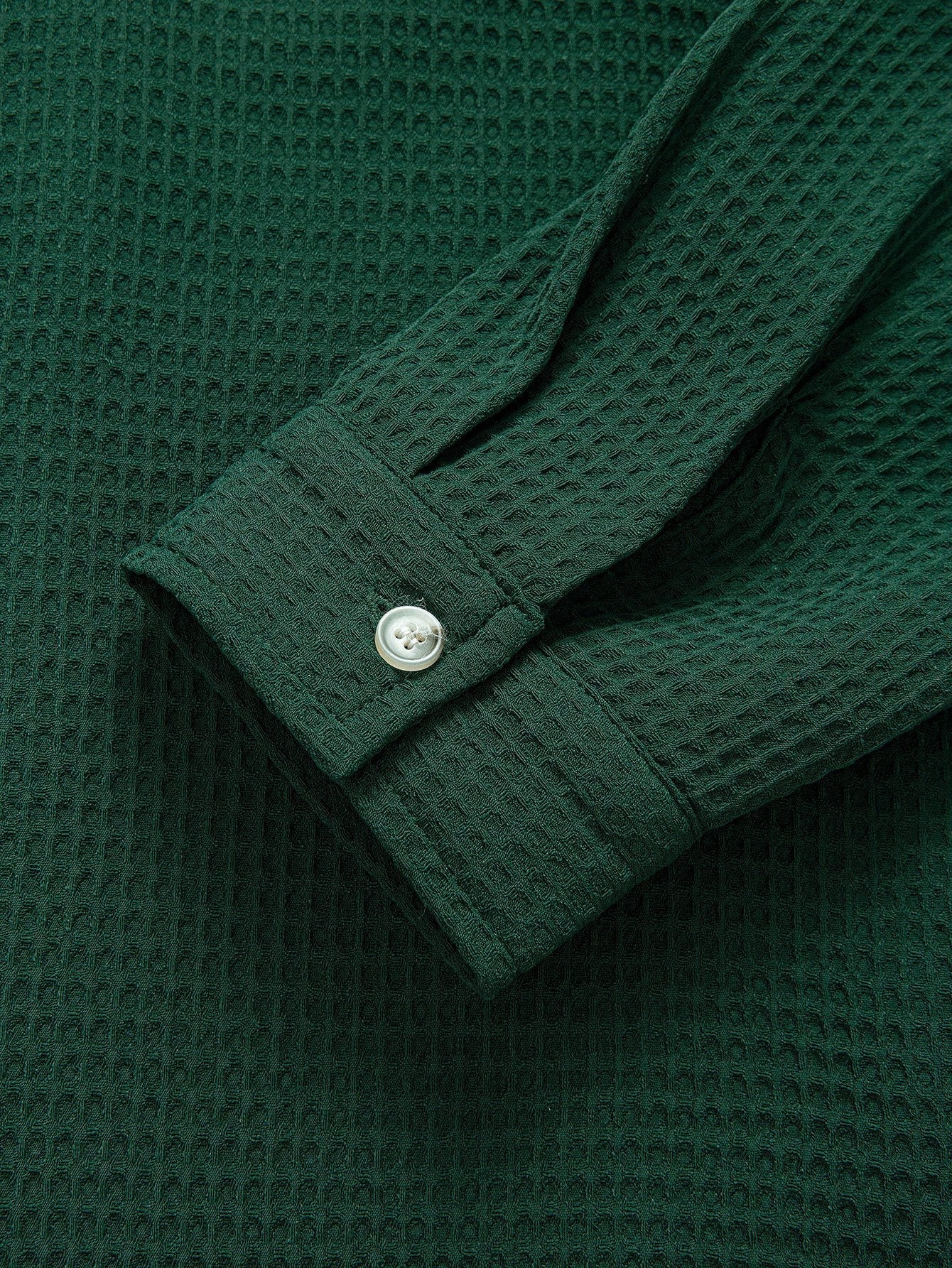 Alcidas® | Long Sleeve Waffle Cuban Collar Shirt - Image 9