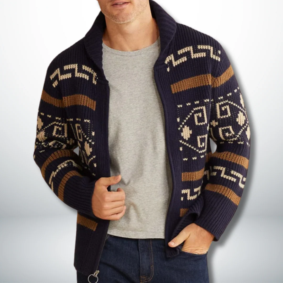 Alcides® | Artisan Cardigan With Pattern - Image 2