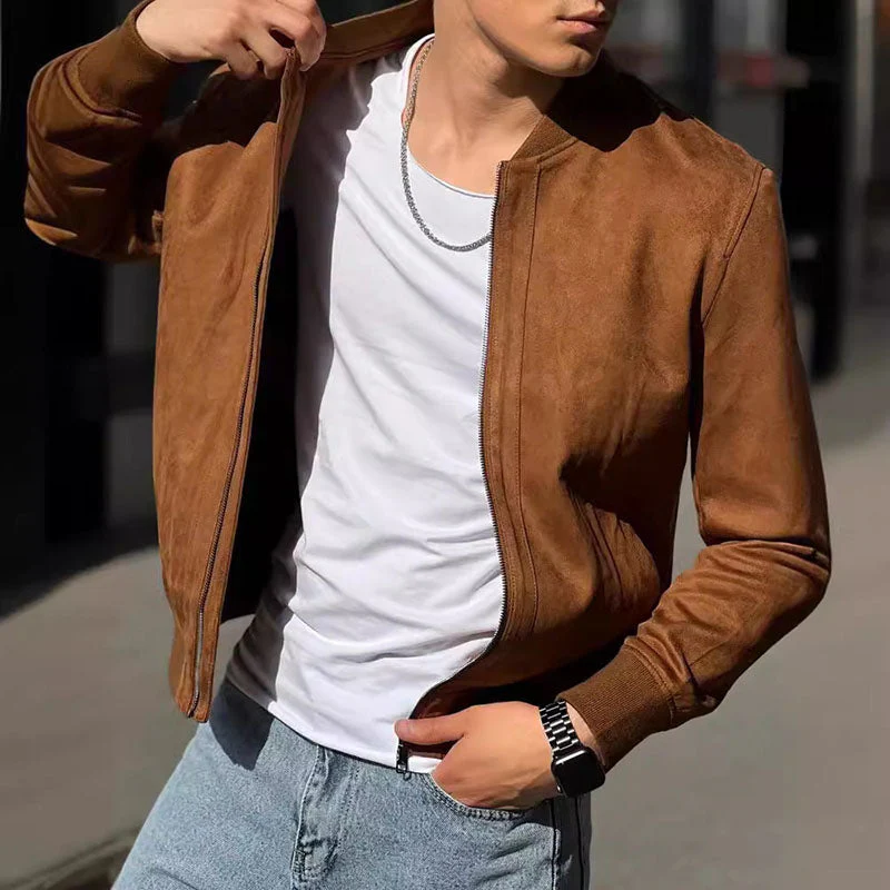 Alcides® | Suede Bomber Jacket - Image 2