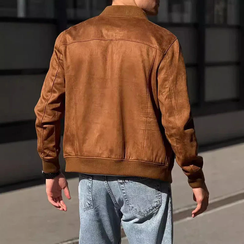 Alcides® | Suede Bomber Jacket - Image 3