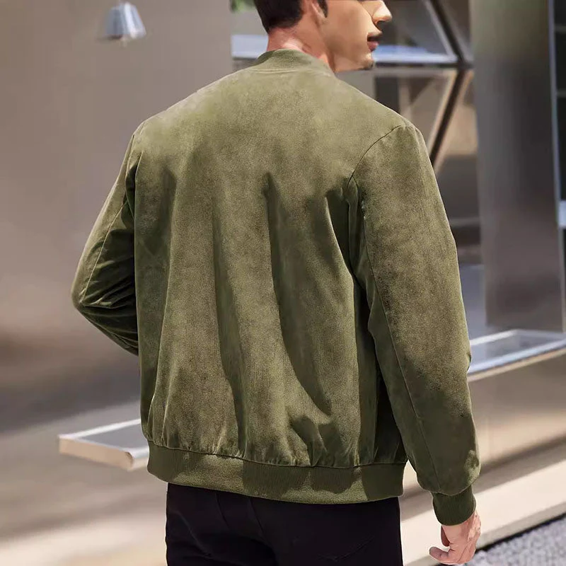 Alcides® | Suede Bomber Jacket - Image 5