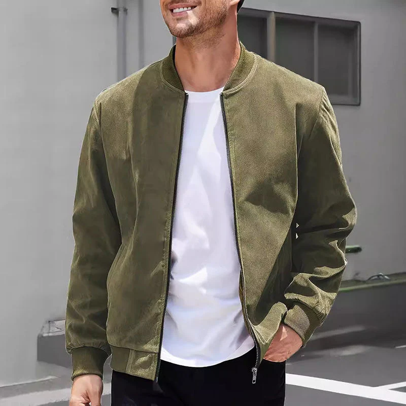 Alcides® | Suede Bomber Jacket - Image 6