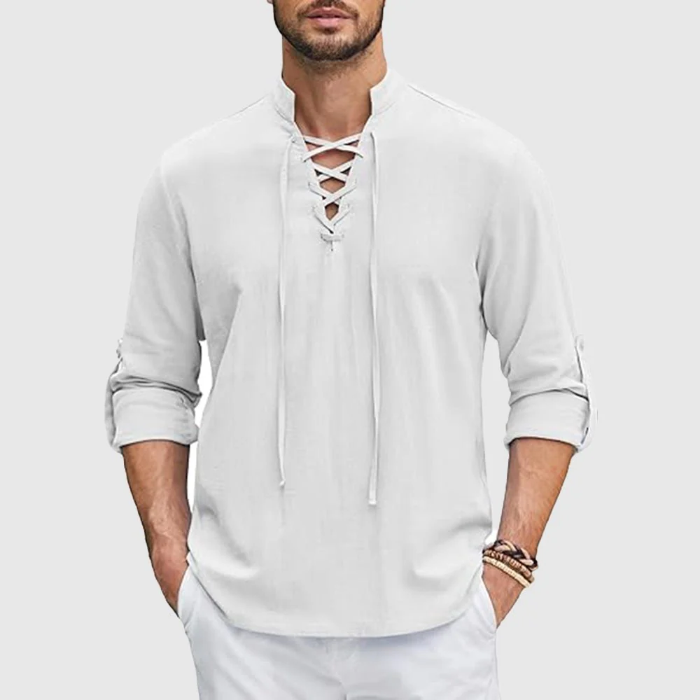 Alcino® | Alexander Heliot Pirate Linen Shirt - Image 2