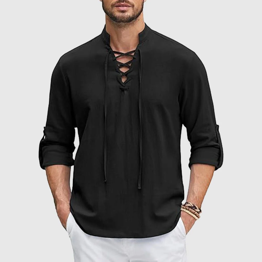 Alcino® | Alexander Heliot Pirate Linen Shirt - Image 3