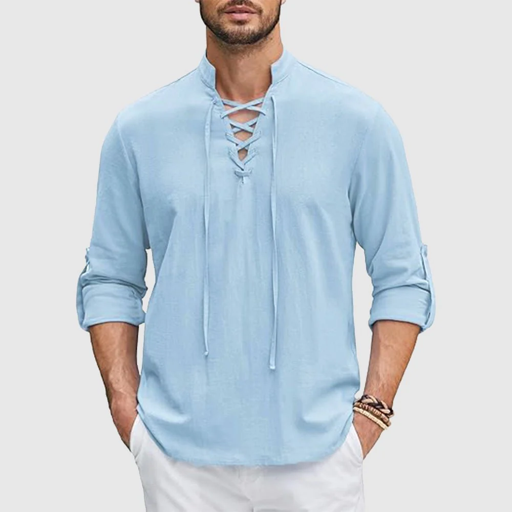 Alcino® | Alexander Heliot Pirate Linen Shirt - Image 5