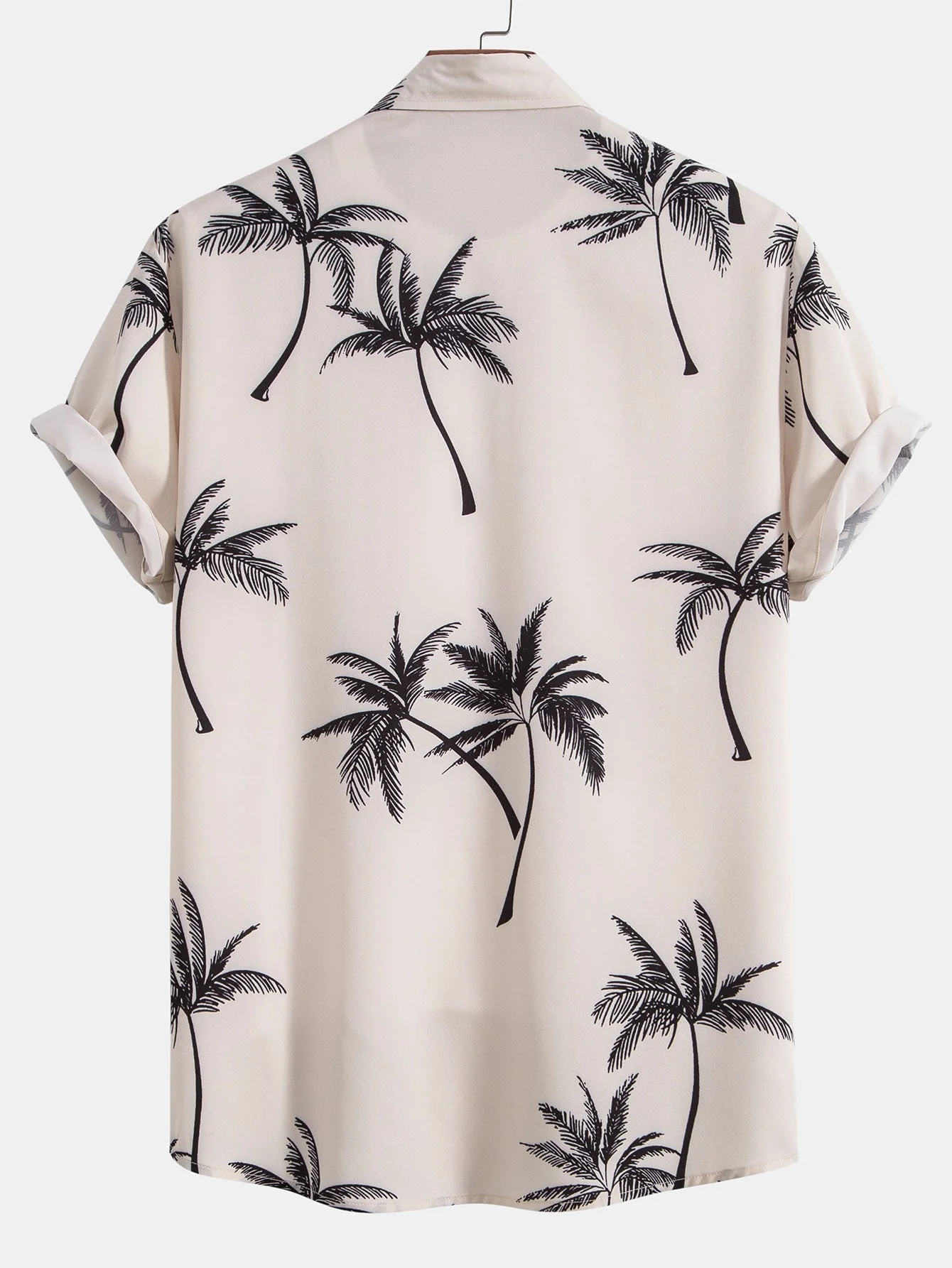 Aldan® | Palm Tree Print Button Up Shirt - Image 6