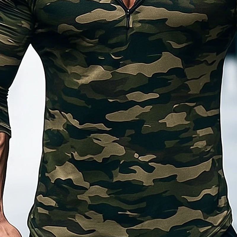 Aldo | Men'S Camouflage Print Outdoor Long Sleeve Hoodie - Image 3