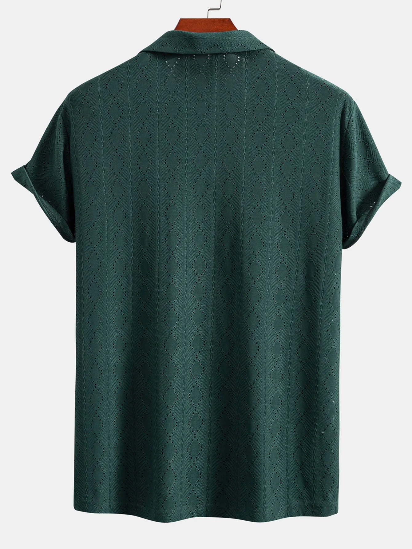 Aldous® | Muscle Fit Diamond Texture Cuban Shirt - Image 2