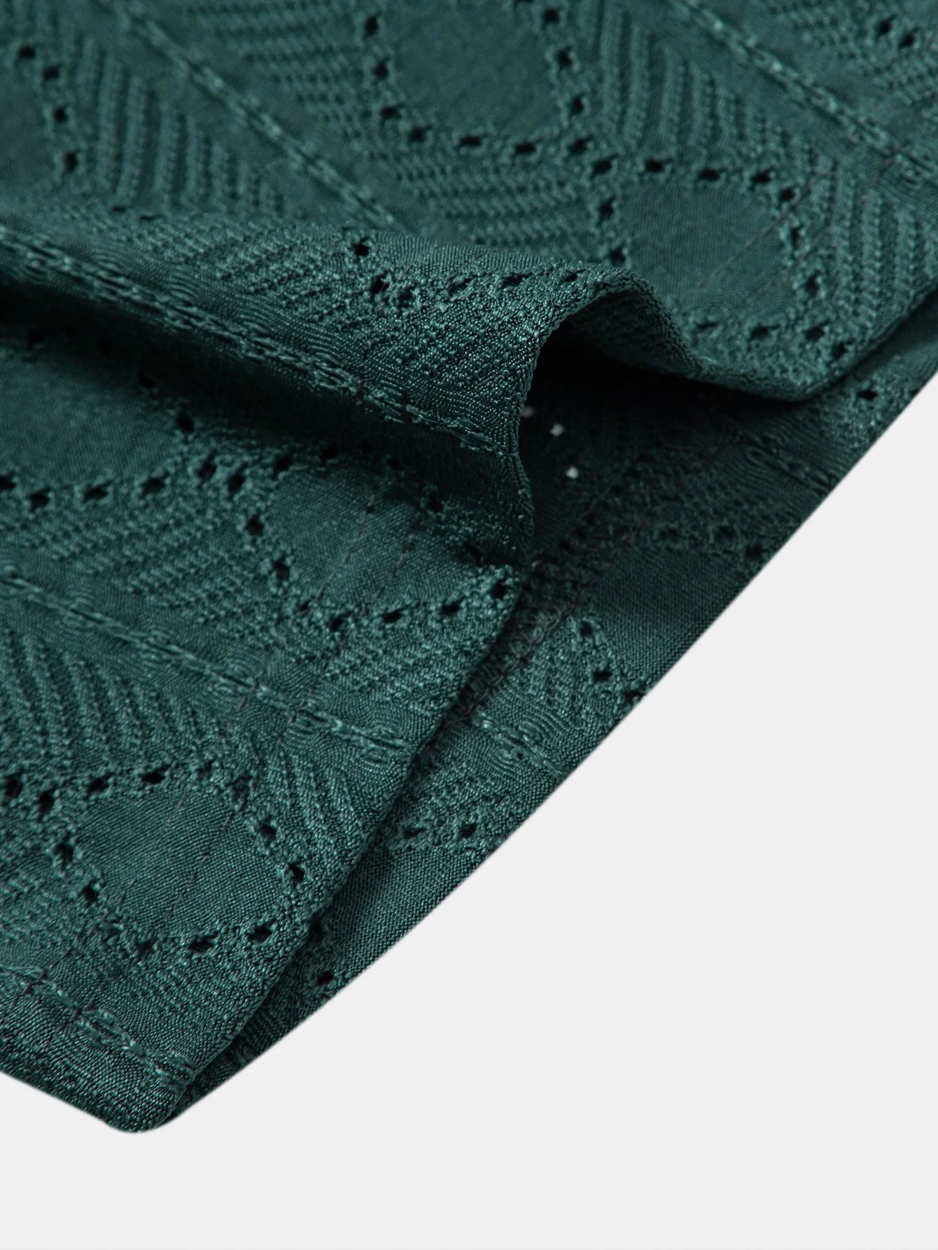 Aldous® | Muscle Fit Diamond Texture Cuban Shirt - Image 8