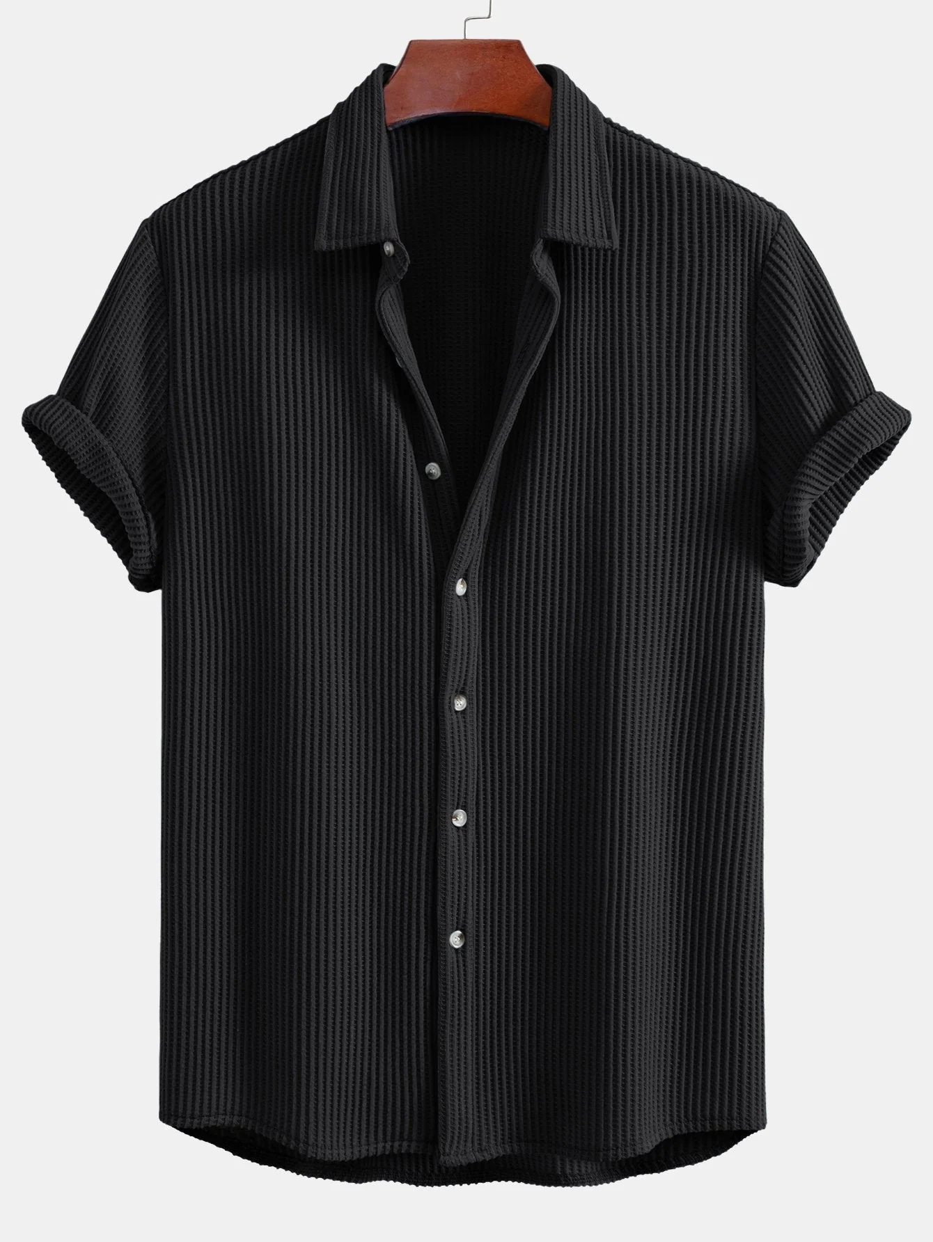 Aldrin® | Waffle Button Up Shirt - Image 7