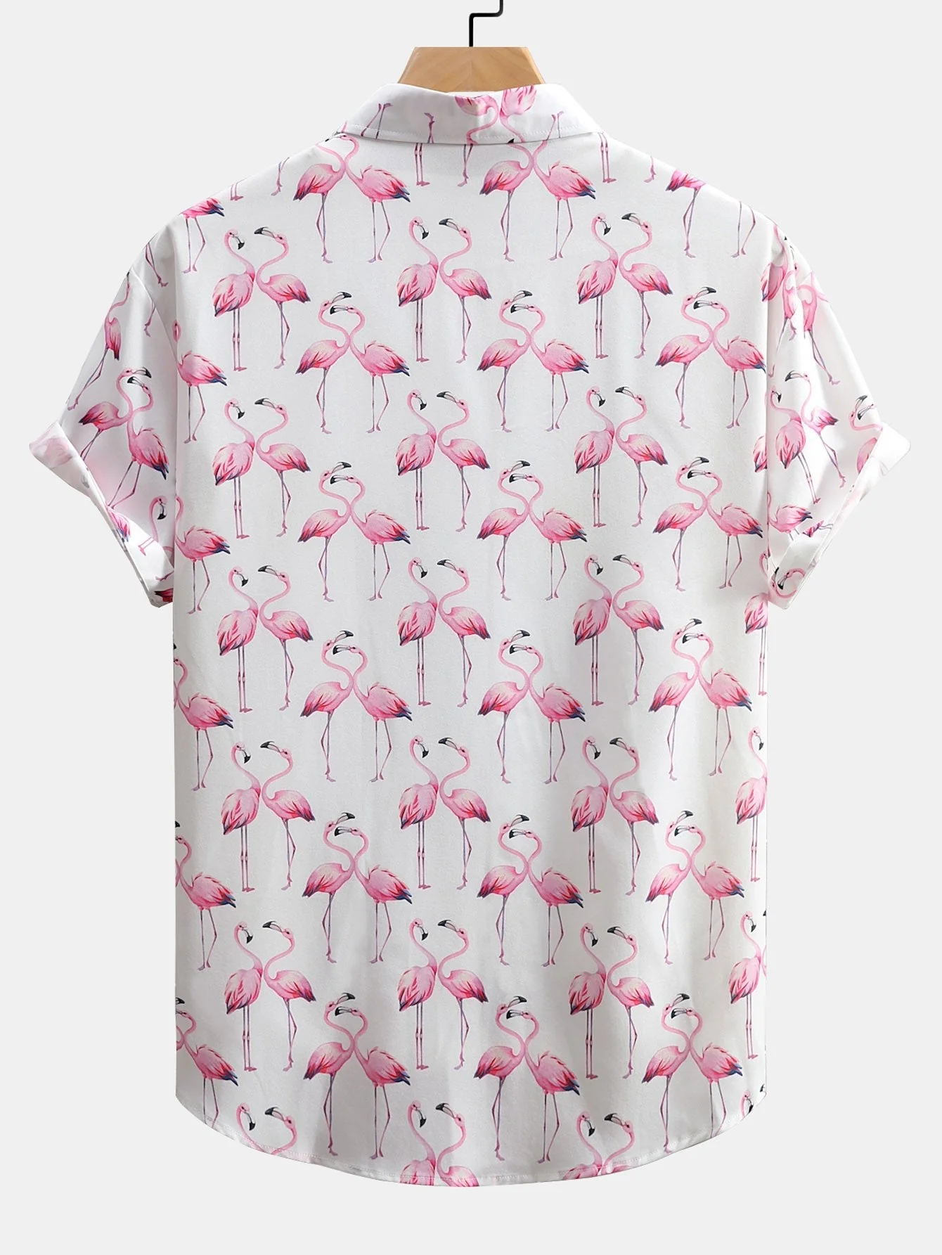 Aled® | Flamingo Print Button Up Shirt - Image 2