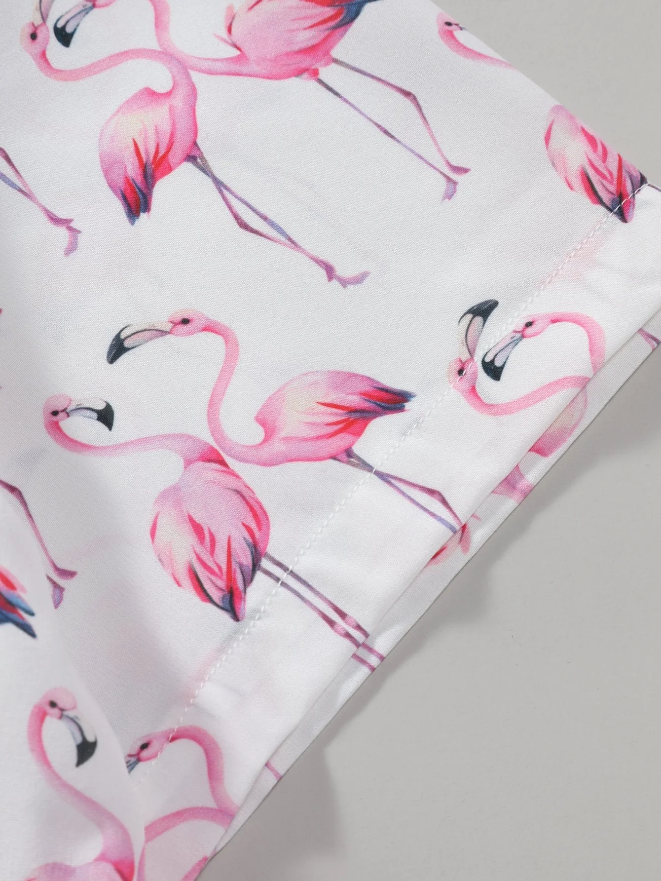 Aled® | Flamingo Print Button Up Shirt - Image 5