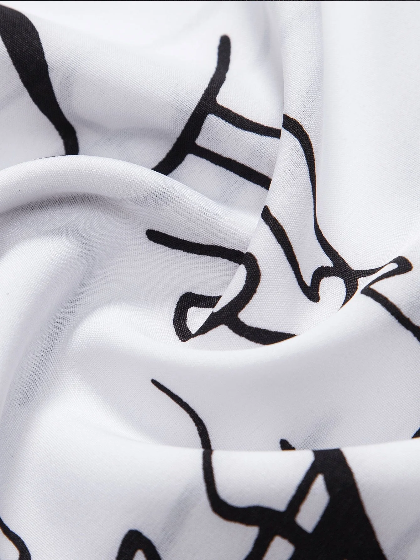 Alejandro® | Abstract Line Print Buttton Up Shirt - Image 6