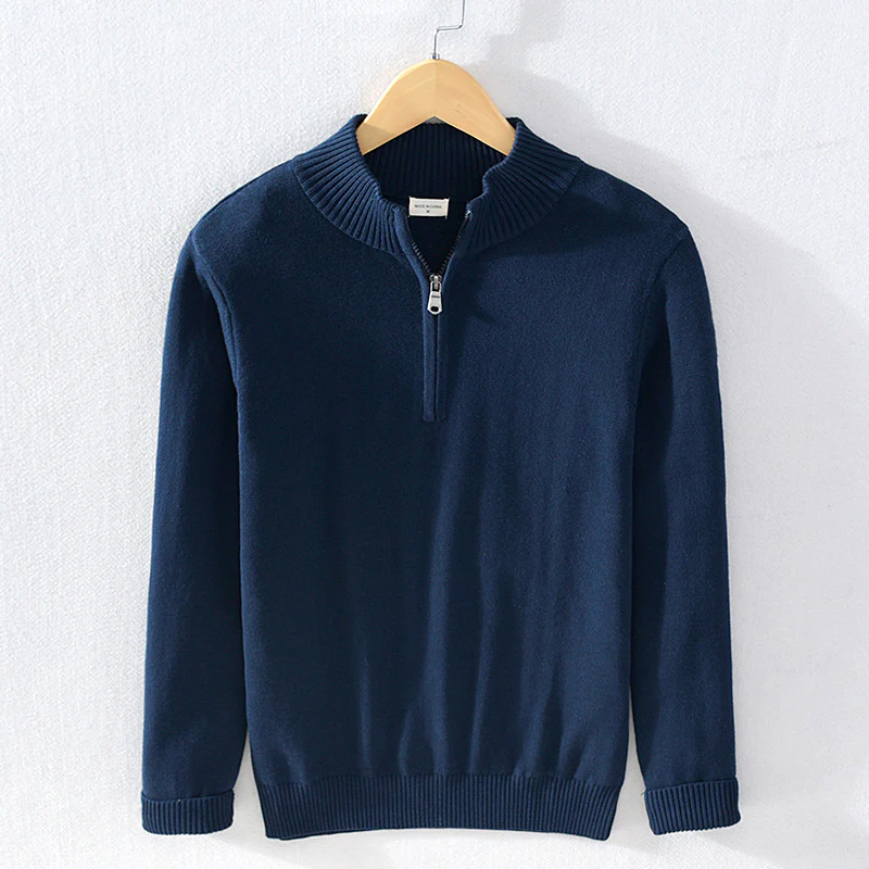 Alejandro® | Cotton Half-Zip Sweater - Image 3