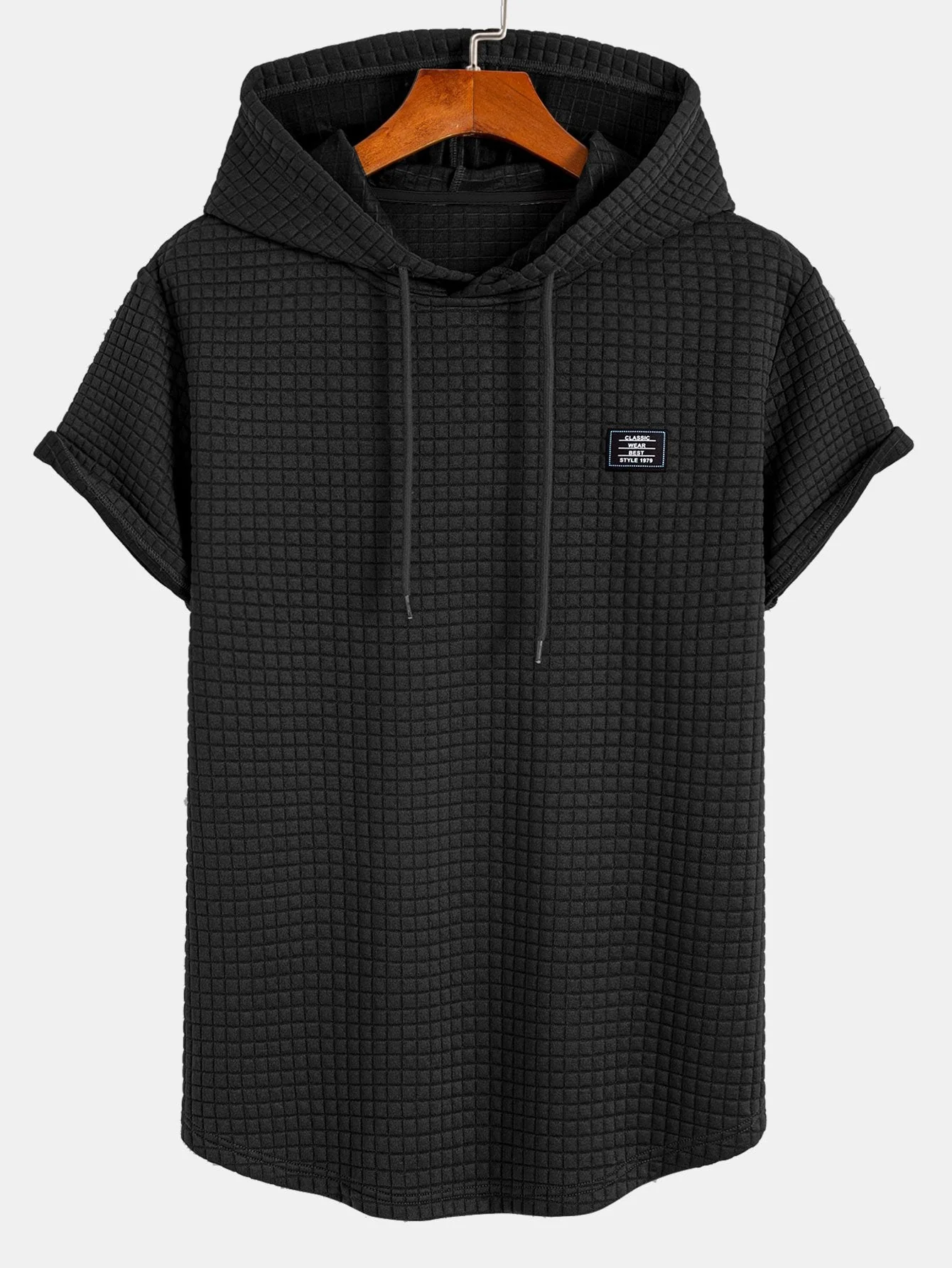 Alejandro® | Waffle Hooded Arc Hem T-Shirt