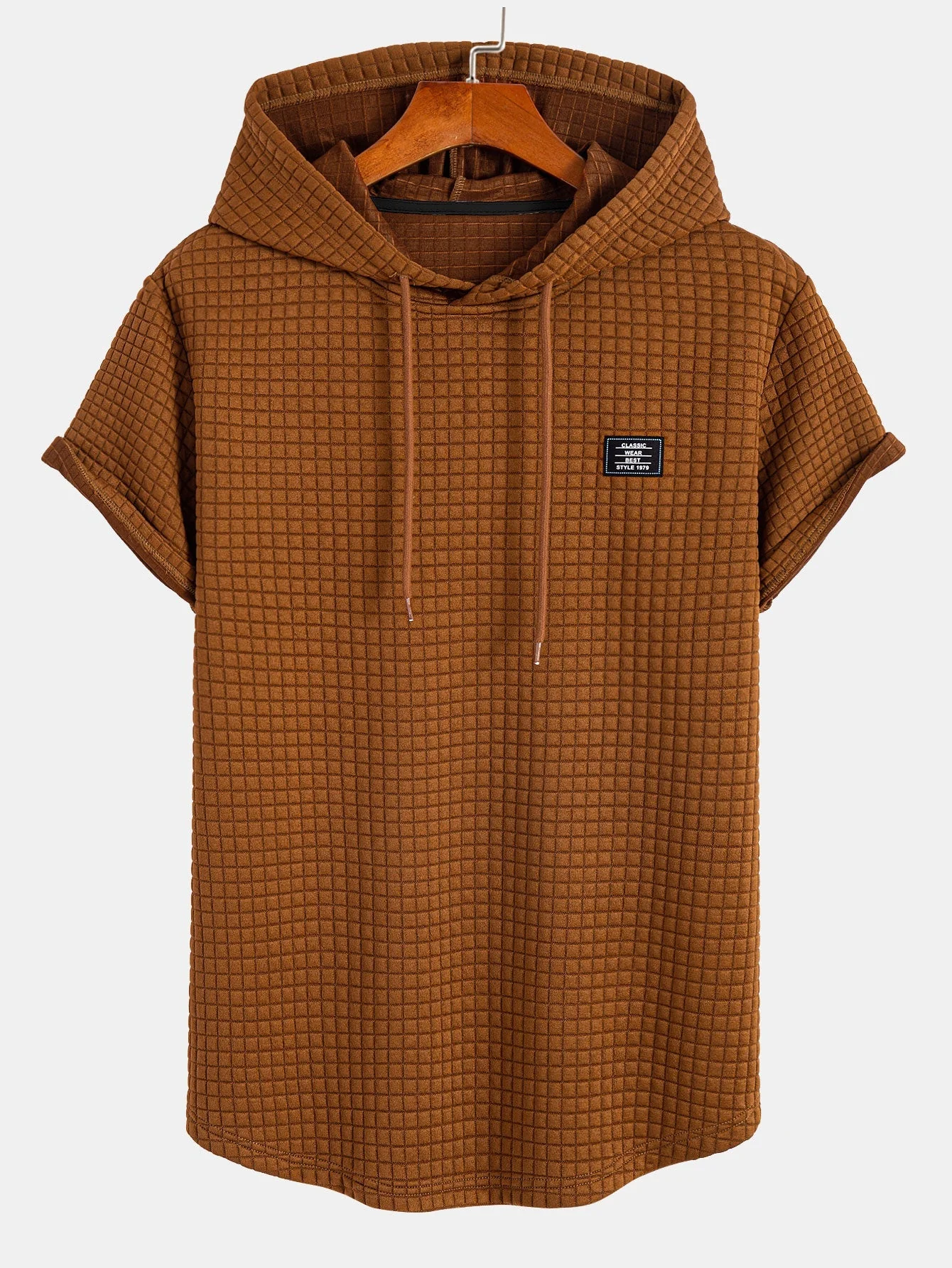Alejandro® | Waffle Hooded Arc Hem T-Shirt - Image 5