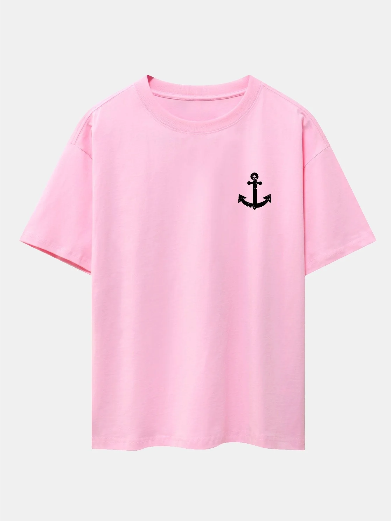 Alenio® | Anchor Print Drop Shoulder Oversize T-Shirt - Image 7