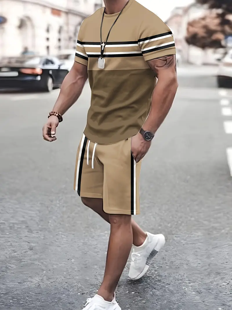 Alex® | Casual Color Block T-Shirt For Men - Image 3
