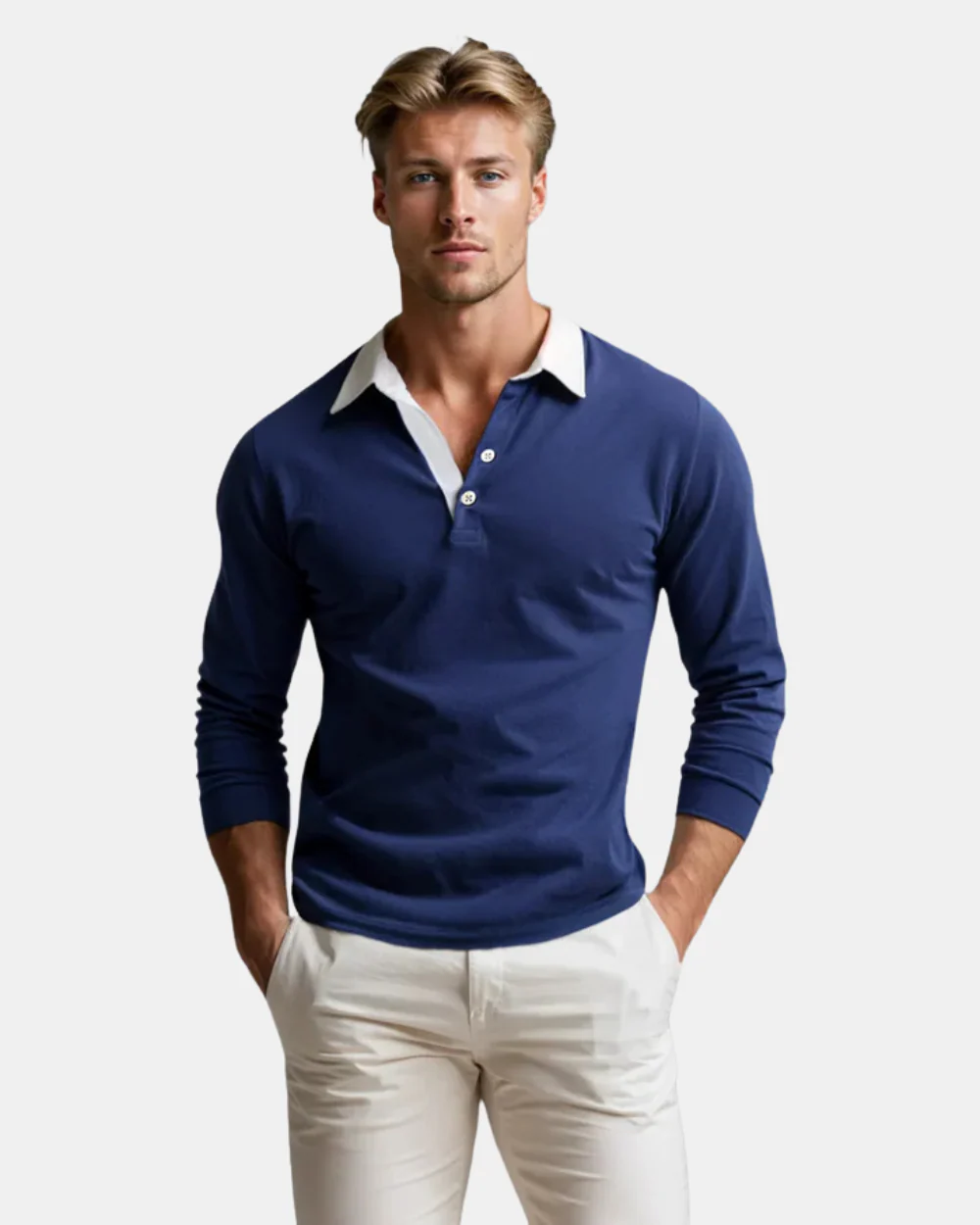 Alexander | Adrian Casual Polo Sweater - Image 2