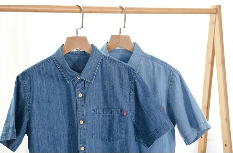 Alexander | Short Sleeved Denim Shirt - Image 10