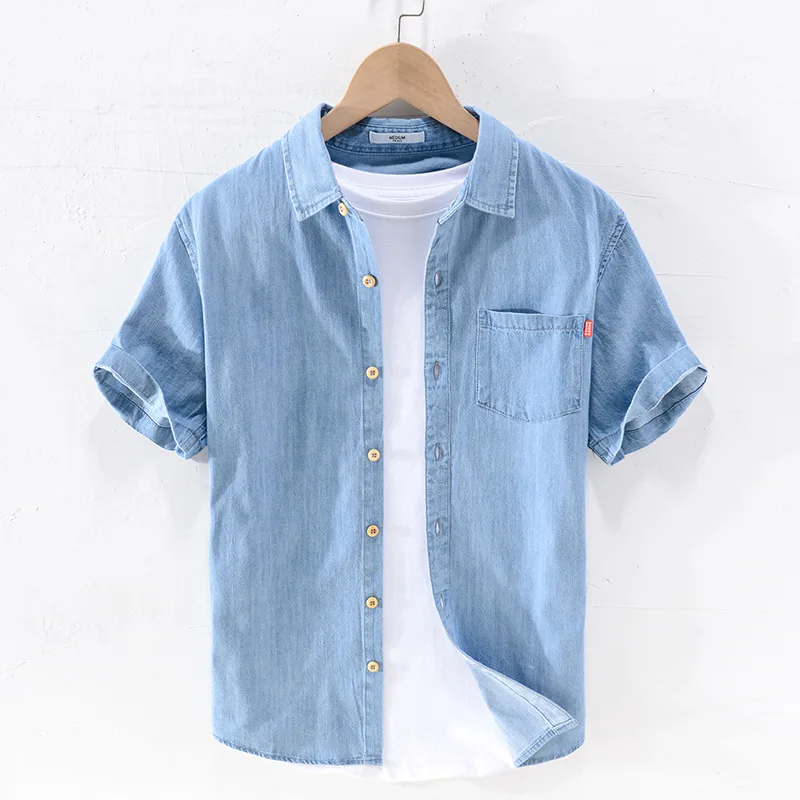 Alexander | Short Sleeved Denim Shirt - Image 4