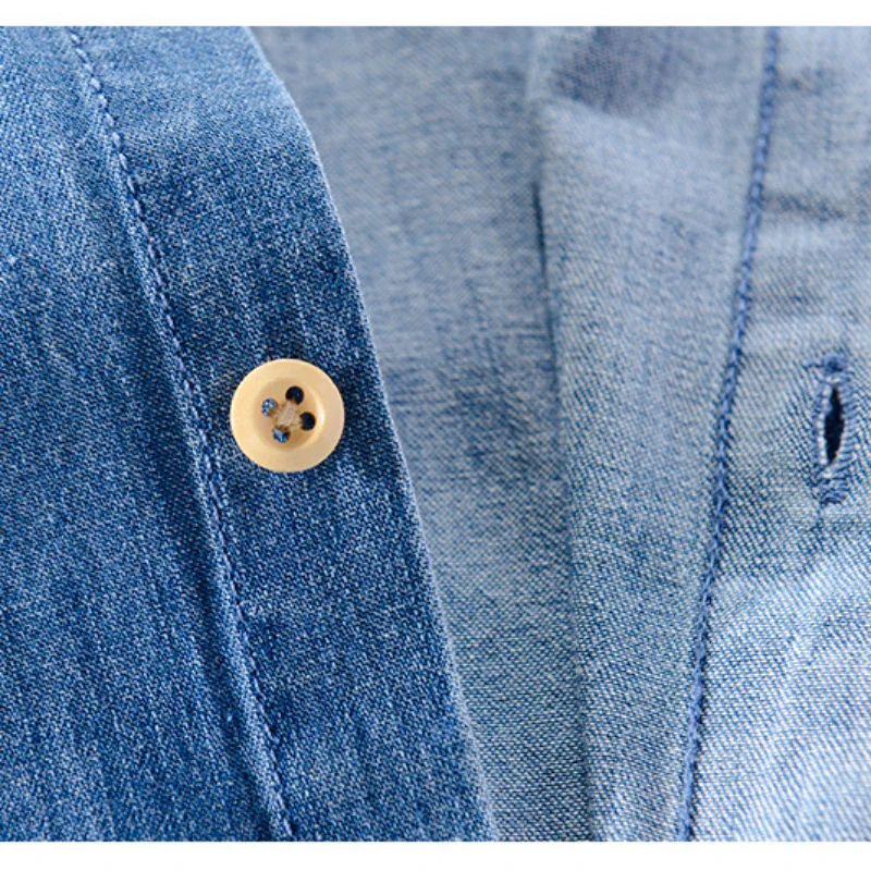 Alexander | Short Sleeved Denim Shirt - Image 6