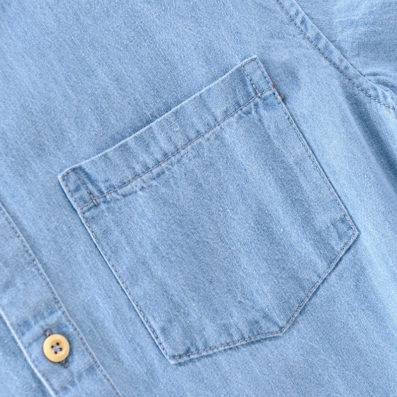 Alexander | Short Sleeved Denim Shirt - Image 7