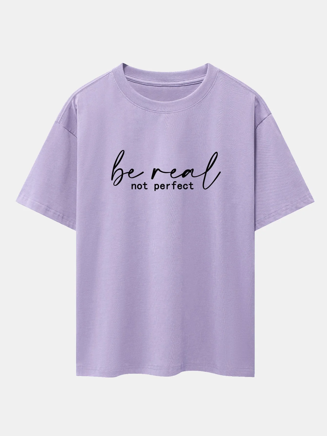 Alexei® | Be Real Not Perfect Print Drop Shoulder Oversize T-Shirt - Image 15