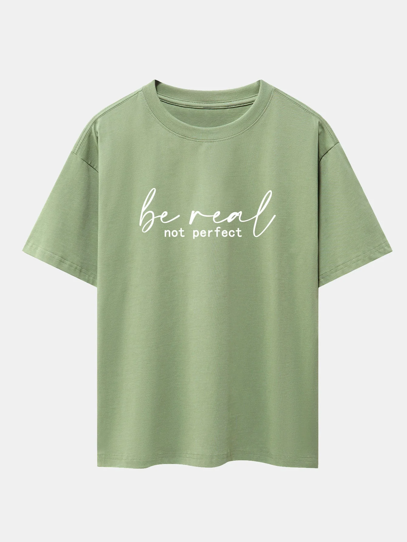 Alexei® | Be Real Not Perfect Print Drop Shoulder Oversize T-Shirt - Image 7