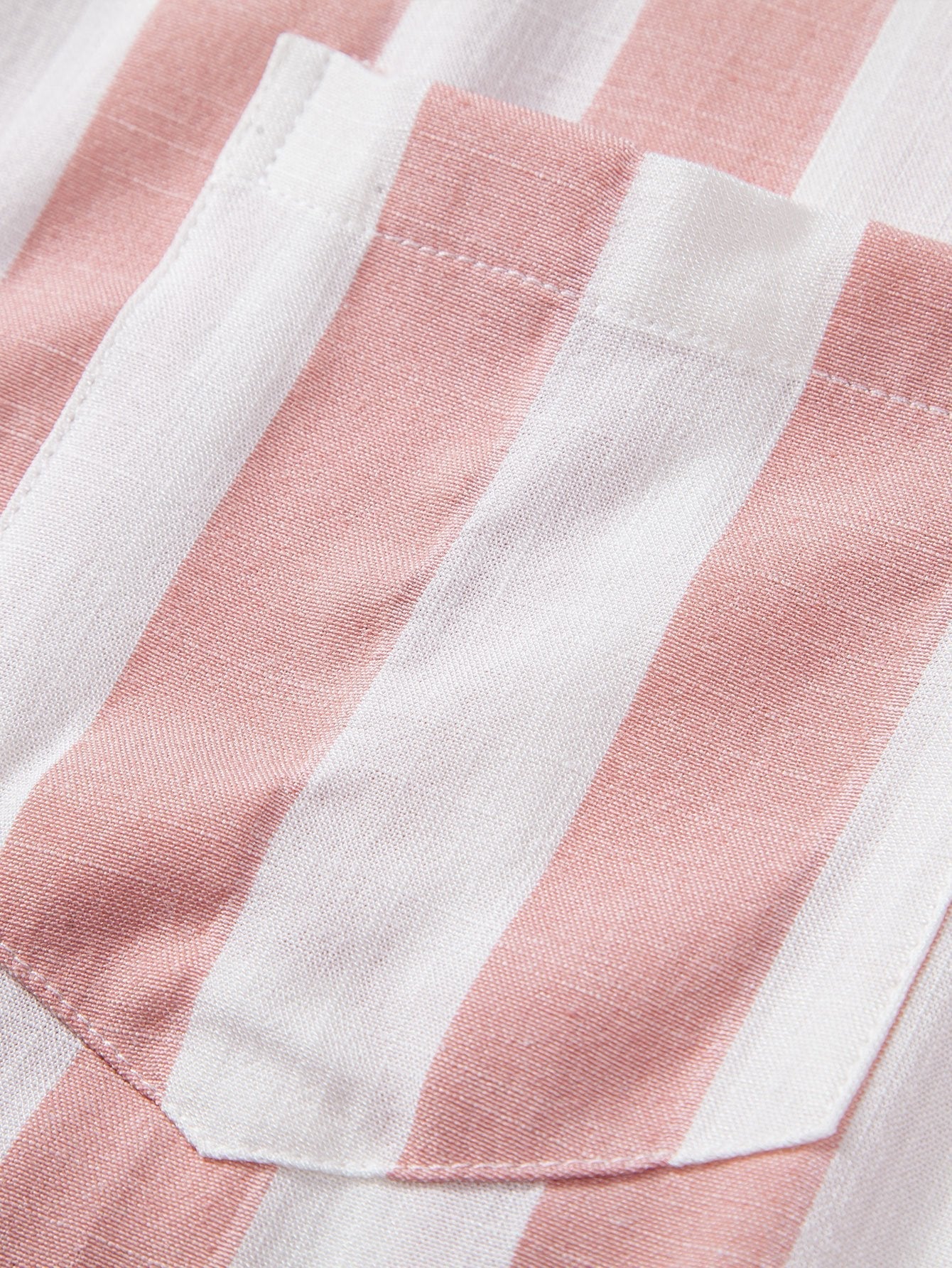 Alfio® | Striped Cuban Collar Shirt - Image 7